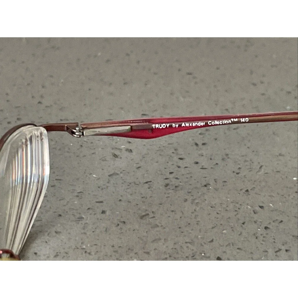 Alexander Collection TRUDY CHABLIS 56-17-140 Full Rim Eyeglasses Frames ONLY red